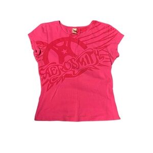 Aerosmith Pink Graphic Short Sleeve Tee